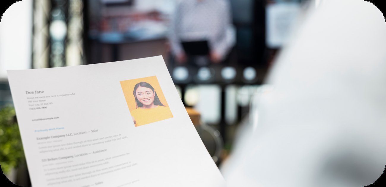Een cv wordt beoordeeld tijdens het selectieproces